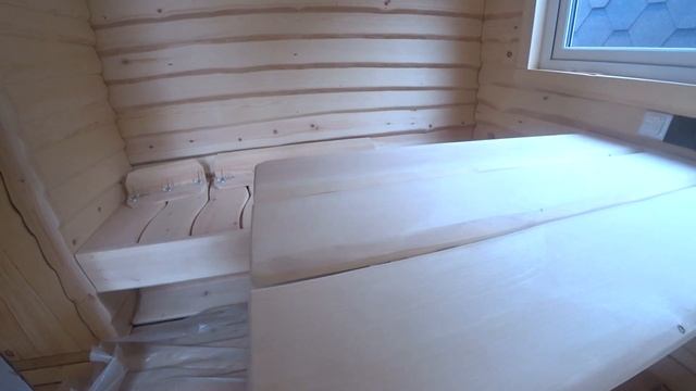 КВАДРО - БОЧКА с необычной отделкой | ШЕЗЛОНГ в парной! смотреть онлайн