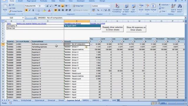 Excel Financial Budgeting Tutorial - Getting Started смотреть онлайн