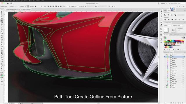 FERRARI LaFerrari/TIMELAPSE Create Vector with Adobe Illustrator смотреть онлайн