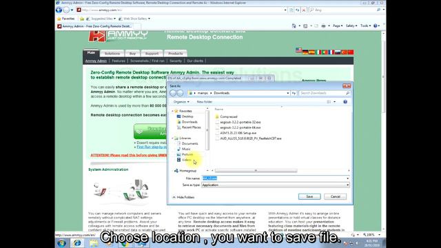 How To Download And Run Ammyy Admin - Free Remote Desktop Sharing - English Hindi
