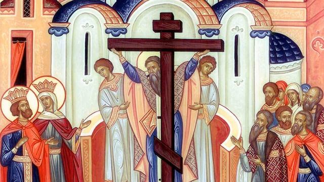 Воздвижение Креста Господня, фрагменты службы. смотреть онлайн