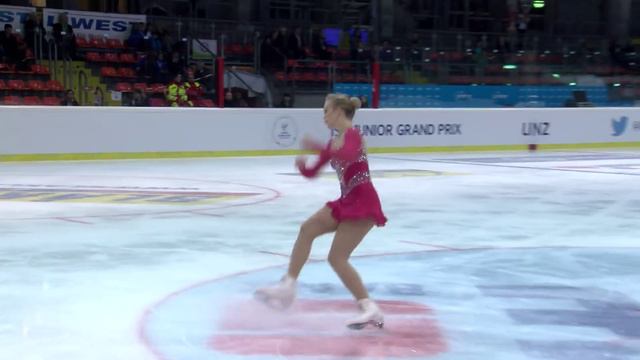 2015 ISU Jr. Grand Prix -Linz Ladies Free Skate Emmi PELTONEN FIN смотреть онлайн