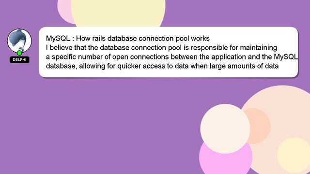 MySQL : How rails database connection pool works смотреть онлайн