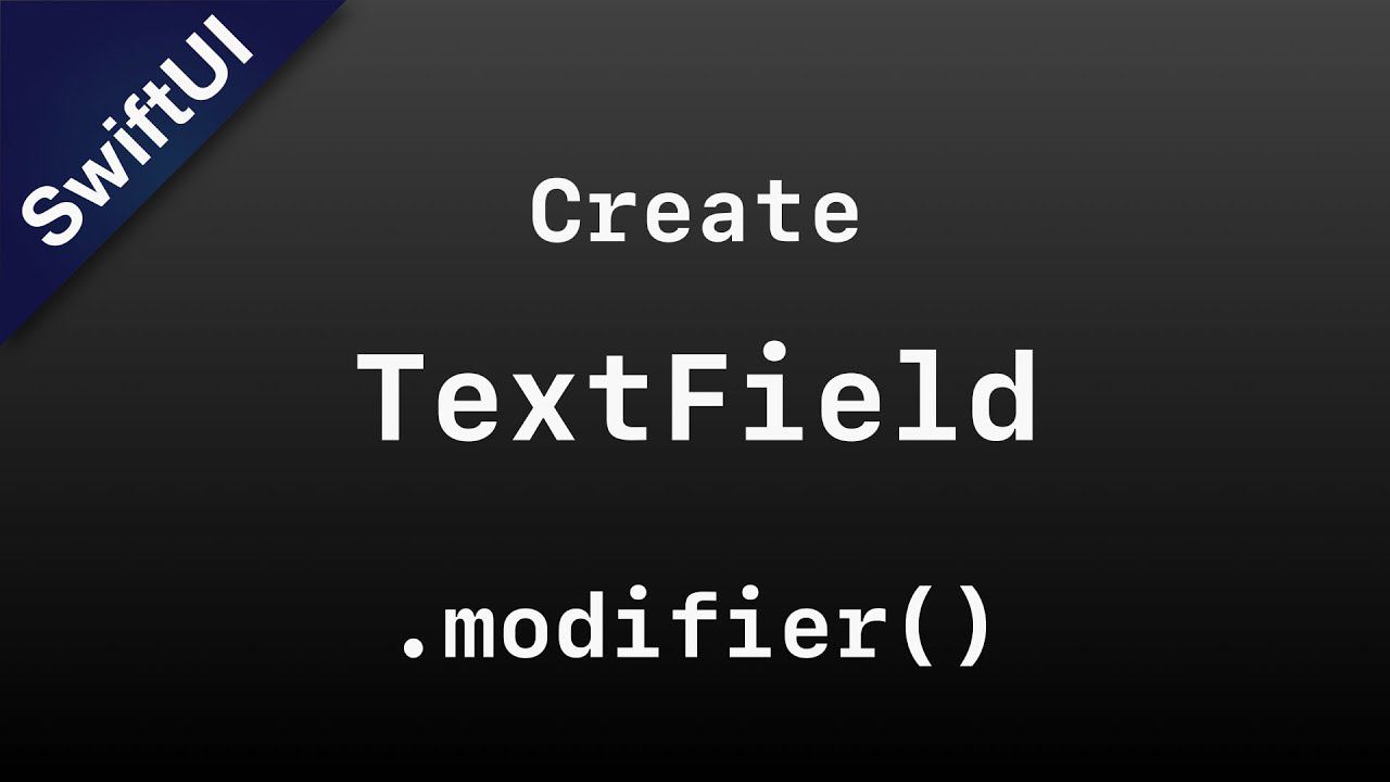 SwiftUI: Кастомизирую TextField