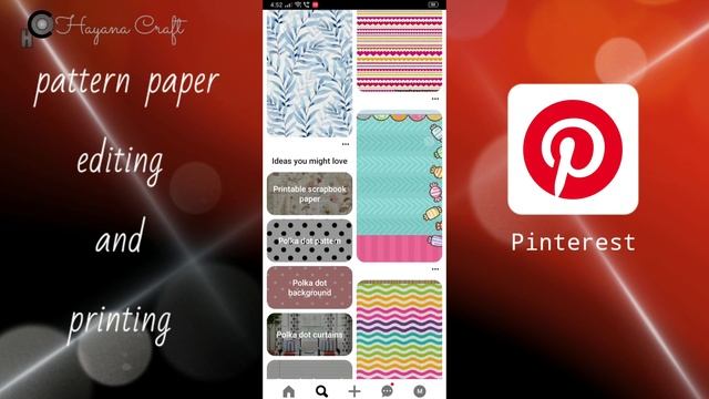 how to self print your own pattern sheet | make design your patterns for scrapbook and classy box | смотреть онлайн