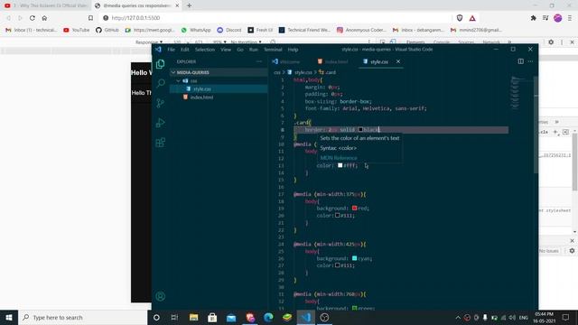 CSS @media queries смотреть онлайн