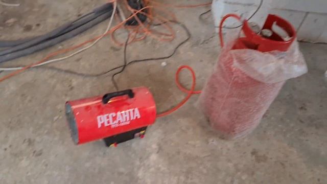 Газовая пушка для зимних работ. Ресанта тгп 10000. Расход газа, стоимость отопления смотреть онлайн