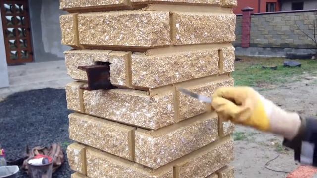 Цветная затирка швов забора из кирпича ФАГОТ МРПП100 (видео) смотреть онлайн