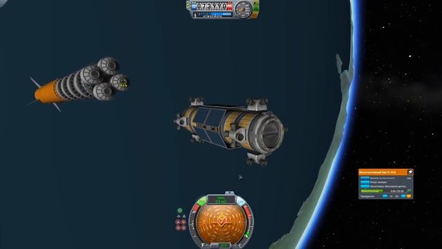 Построил модульную космическую станцию в Kerbal Space Program смотреть онлайн