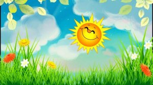 Веселый футаж-заставка Солнышко