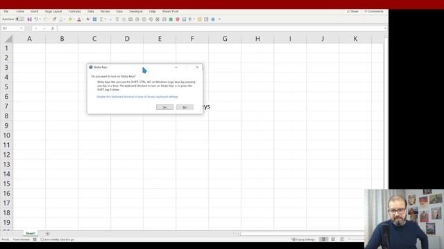 How to use Sticky Keys in Excel? смотреть онлайн