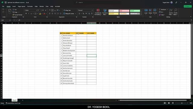 How to Split text into different columns I Microsoft Excel I SMART FEATURE смотреть онлайн