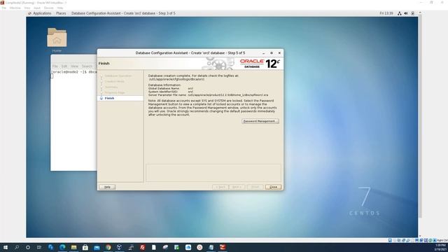 Linux server installation part 5 (Creating Oracle database 12cR2) смотреть онлайн