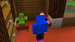 Maizen JJ and Mikey CRASH on Airplane in Minecraft (Maizen Mazien Mizen)