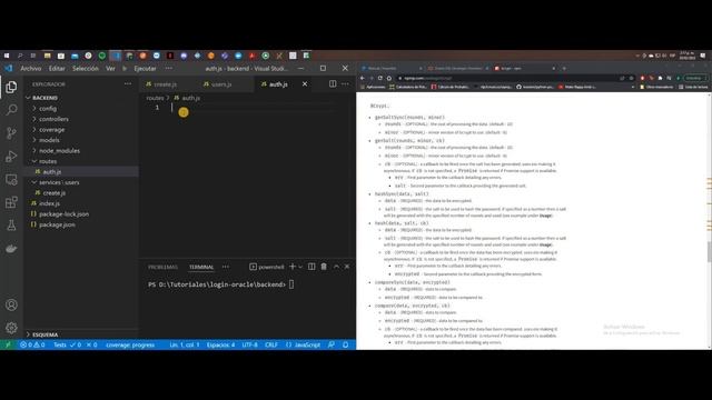 3 - login node js + oracle. Endpoint para registro de usuarios смотреть онлайн