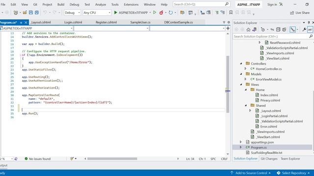 ASP.NET Core MVC Login and Registration using Identity | Asp.net core tutorial смотреть онлайн