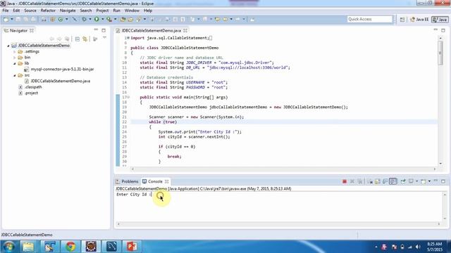 CallableStatement with Input and Output Parameters | MySQL | JDBC | Stored Procedure смотреть онлайн
