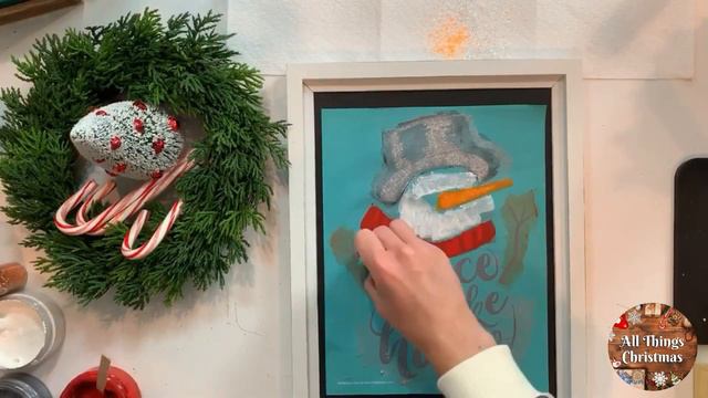 DIY Christmas Home Decor - Rustic Glitter Snowman with Magnolia Mercantile of Chalk Couture смотреть онлайн