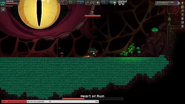 Starbound final boss Story Quests. The Heart of Ruin. смотреть онлайн