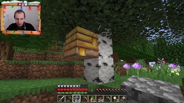 ПРИРУЧИЛ ЗЛУЮ ПЧЕЛУ ? В МАЙНКРАФТ | MINECRAFT #55 смотреть онлайн