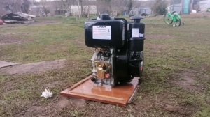 Запуск и обзор дизельного двигателя Lifan C188 F