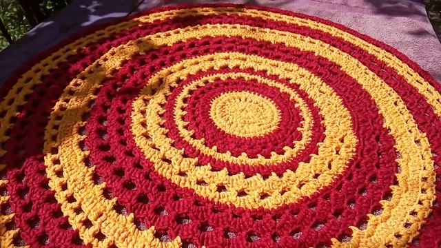 ™Вязаный коврик крючком [Ручная работа]
