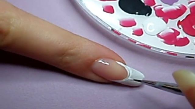 Tutorial : French dramatic manicure by cute nails смотреть онлайн