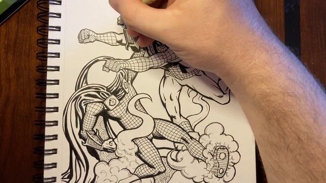 HOW TO DRAW SPIDER-MAN vs. MYSTERIO! | Art & Coloring | Drawing Tutorial смотреть онлайн