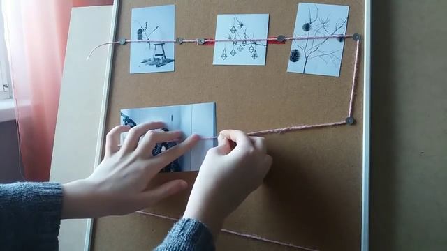 Зимняя доска для ВДОХНОВЕНИЯ // Как украсить пробковую доску? смотреть онлайн