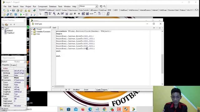 Tutorial Menggambar Objek Menggunakan Aplikasi Delphi 7 #uts #grafika #utsgrafika смотреть онлайн