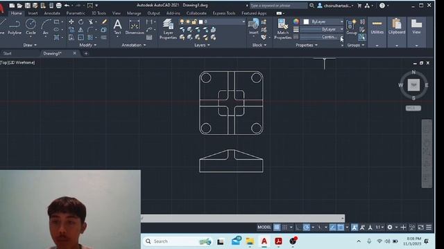 AUTOCAD 2D LATIHAN 3 смотреть онлайн