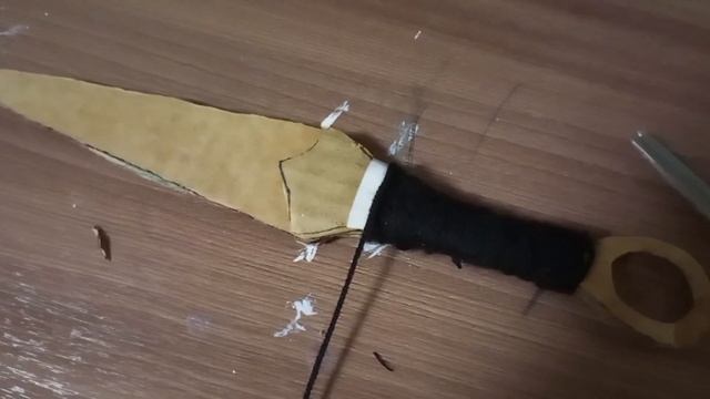 Как сделать нож КУНАЙ из бумаги??! смотреть онлайн
