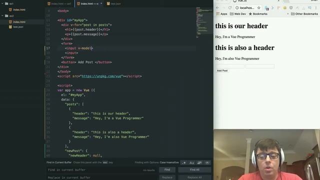 How to Create Interactive UI - Reactive Programming using Vue and JavaScript смотреть онлайн
