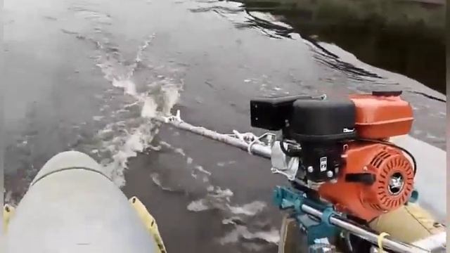 Лодочный универсальный мотор-болотоход SPS - 7.5 ZSR Редукторный.