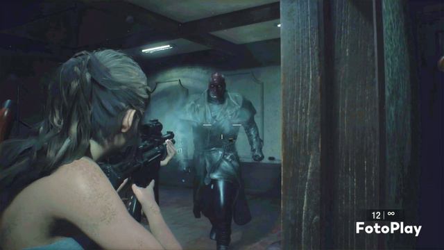 Resident Evil 2 Remake, my custom photos with RE4 soundtrack. Claire Redfield in action. 1440P смотреть онлайн