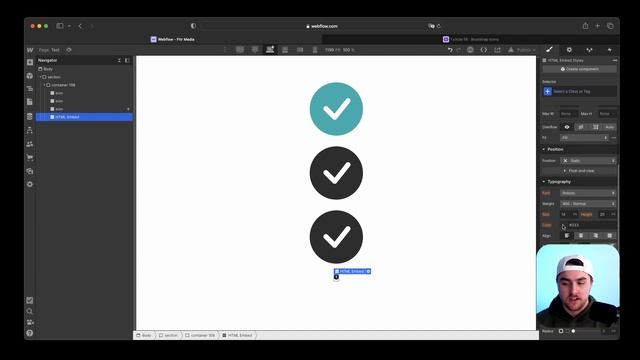 How to change SVG icon colors natively in Webflow смотреть онлайн