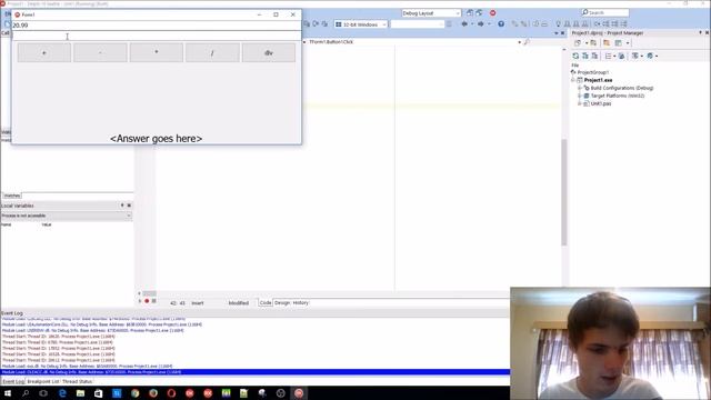 Delphi Programming Series: 20 - Creating a simple calculator смотреть онлайн
