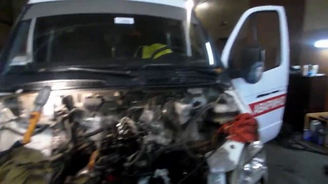 Газель с ДВС Cammins. Сборка- установка. смотреть онлайн