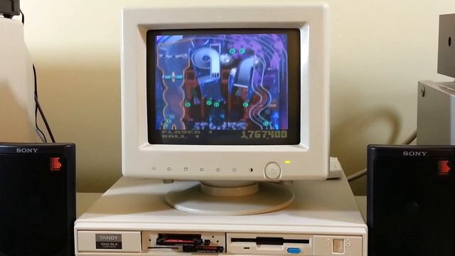 Pinball Fantasies on the Tandy 1000 RLX смотреть онлайн