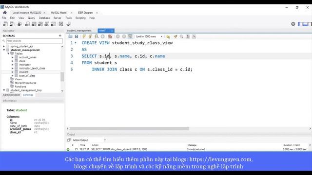 Bài 14: Hướng dẫn sử dụng View trong MySQL смотреть онлайн