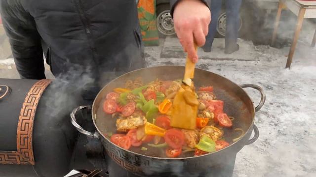 ЖАРИМ /ТУШИМ /КОПТИМ /ПЕЧЁМ / 5 блюд на новом ЧУДО МАНГАЛЕ, СКОВОРОДЕ ИЗ ДИСКА БОРОНЫ, САДЖЕ. смотреть онлайн