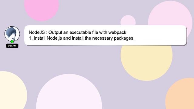 NodeJS : Output an executable file with webpack смотреть онлайн