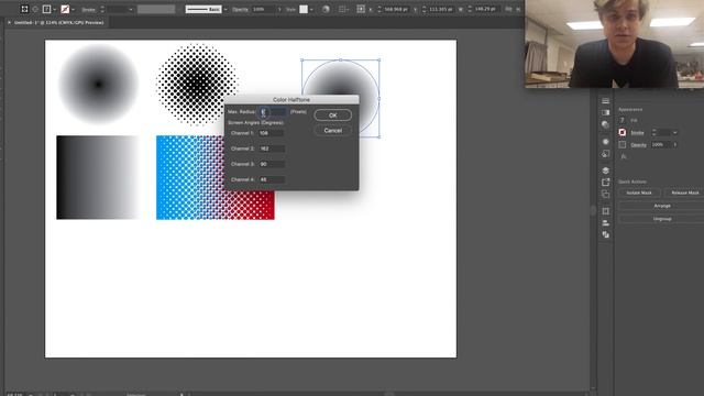 Halftone Patterns in Illustrator смотреть онлайн