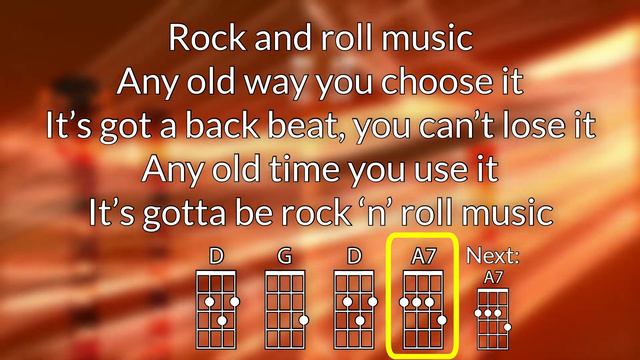 Rock ‘n’ Roll Music Baritone Ukulele Play Along смотреть онлайн