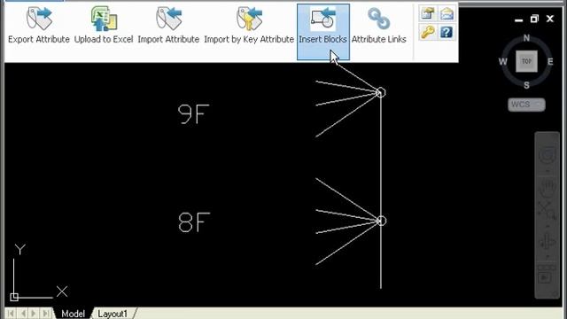How to insert block references from Excel to AutoCAD смотреть онлайн