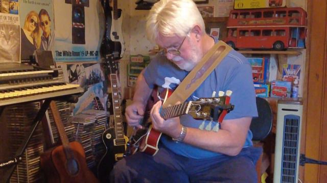 Tony Graham of Percy's Pearls recording Gibson 135 slide for River of Love смотреть онлайн