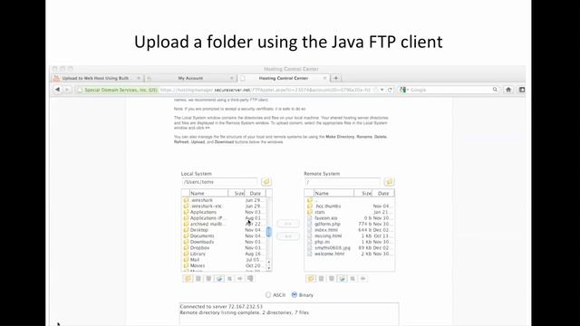 Using the Java FTP Client in GoDaddy смотреть онлайн