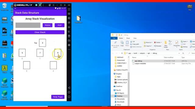 Java Stack data structure implementation with GUI and a source code смотреть онлайн