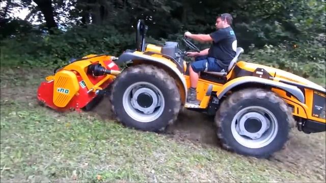 Мульчирователь, предназначенный для ухода за зелеными площадями EURO MINI компании INO смотреть онлайн