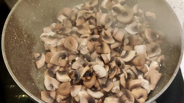 Жареные Шампиньоны с Луком на Сковороде Рецепт смотреть онлайн